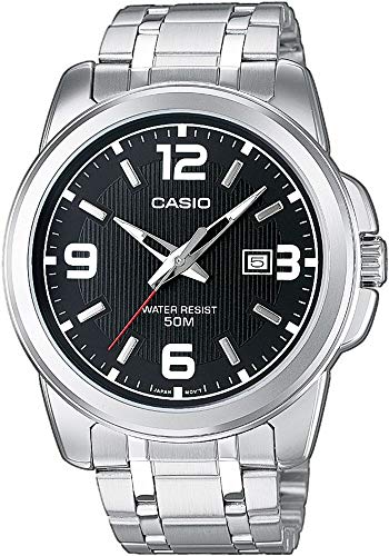 Casio Herren Analog Quarz mit Edelstahl Armbanduhr MTP1314PD1A