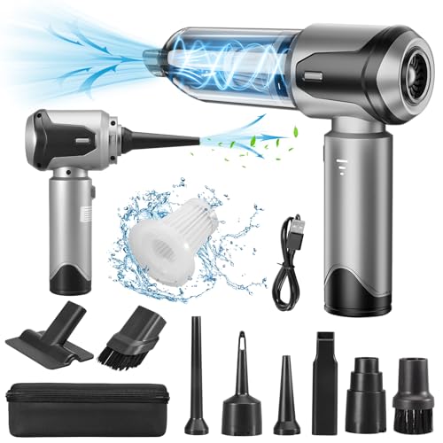 Grixz Handstaubsauger, 22000Pa Handstaubsauger Akku, Autostaubsauger mit Bürstenloser Motor, Auto Kabellos Staubsauger für Büro Haus, Küche, Tierhaare, Genutzt