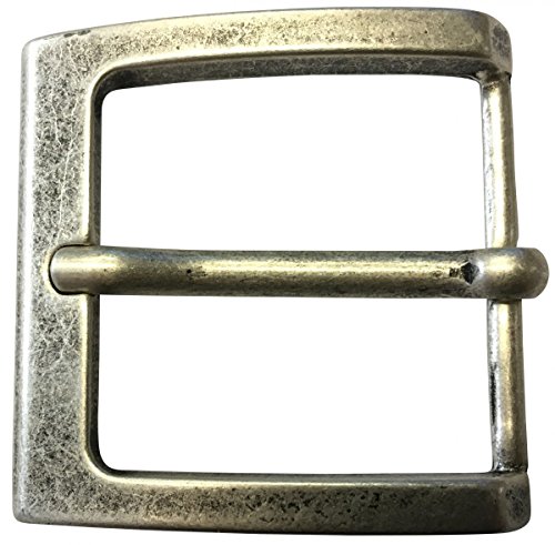 BELTINGER Gürtelschnalle 4,0 cm | Buckle Wechselschließe Gürtelschließe 40mm Massiv | Dorn-Schließe | Wechselgürtel bis 4cm | Altsilber