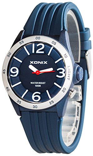 Sportliche analoge XONIX Armbanduhr Damen nickelfrei WR100m