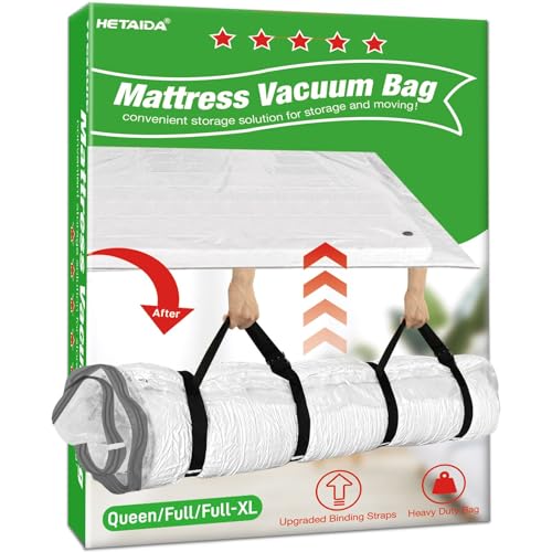 Vakuumbeutel für Matratzen 200x240cm Vakuumversiegelte Beutel für Umzug Und Lagerung von Matratzen Wasserdicht Matratzenschutz Kompression platzsparer matratzenhülle mit Riemen