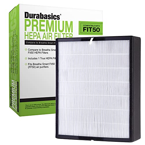 Durabasics Premium HEPA-Filter kompatibel mit Alen BreatheSmart Fit50 Luftreiniger, für Alen Luftreiniger Filter Fit50, Allen BreatheSmart Luftreiniger Fit50 & Alen BreatheSmart Filter