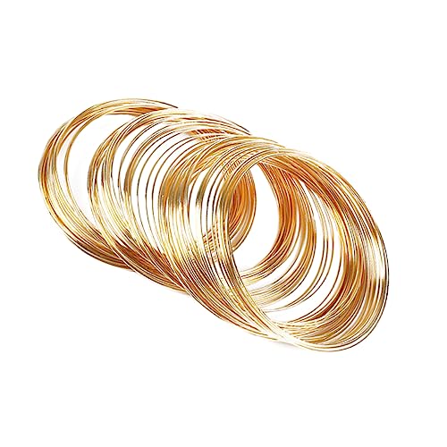 COHEALI 60-teiliges Schmuckset mit Drahtkreisen für Halsketten Armreifen 60 Mm Legierungsarmband Nickelfreies Design